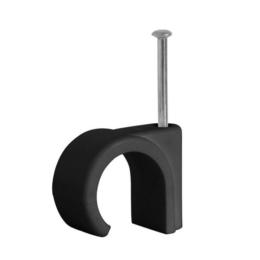 Olympic 9mm Cable Clip Black 100pcs