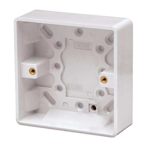 CLICK 1G 25MM PATTRESS BOX UK