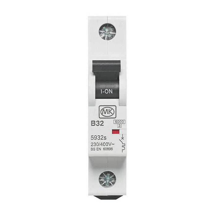 MK MCB Single Pole Type B 32Amp 230v