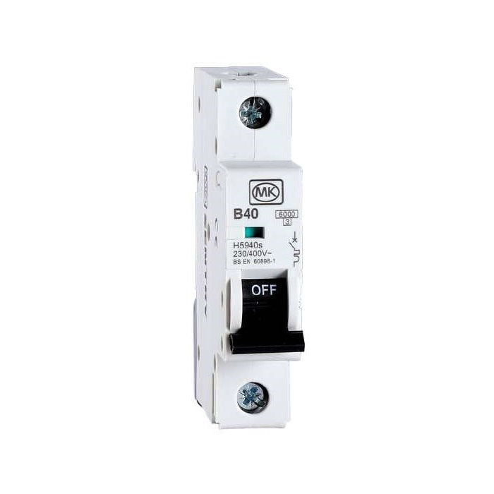 MK MCB Single Pole Type B 40Amp 230v