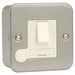 Click Scolmore Metal Clad 13A DP Switched Fused Spur + Flex Outlet - No Knockouts CL051B
