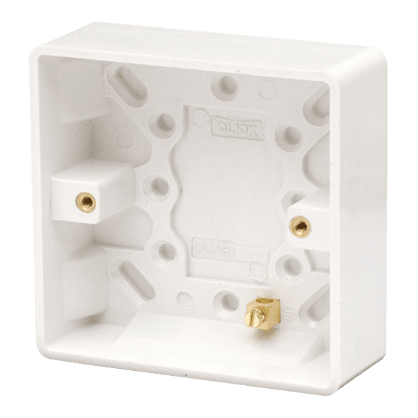 CLICK 1G 25mm PATTRESS BOX - CMA081 UK