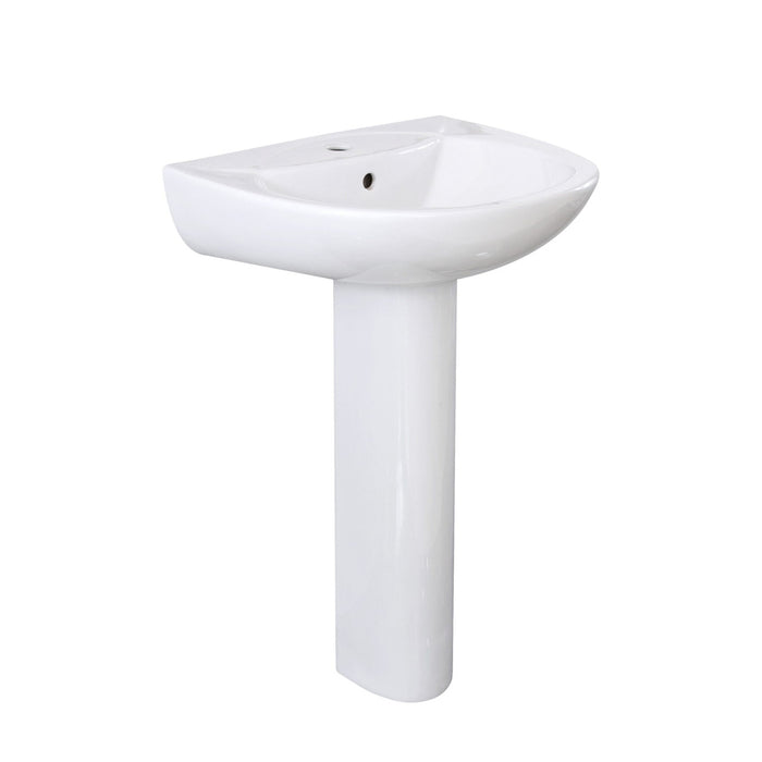 Pronto Complete Basin & Pedestal — White Ceramic, Collection Only, SPECIAL OFFER