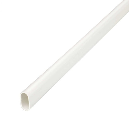 CED 20mm PVC Conduit Oval White 3m