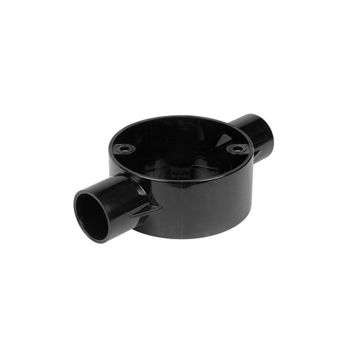 Profix 20mm Conduit Through Box Black 1Pc