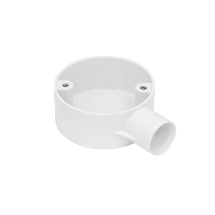 Profix 20mm Conduit Terminal Box White 1 Way 1Pc