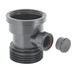 McAlpine Black Drain Connector with Boss DC1-BL-BO