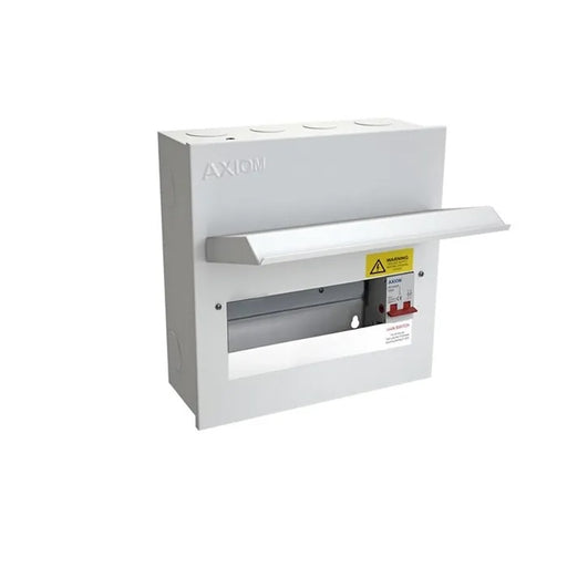 Axiom Metal Consumer Unit 8 Way With Isolator