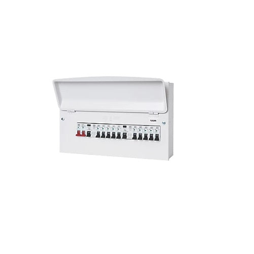 MK 16 Way Populated High Integrity Dual RCD Consumer Unit
