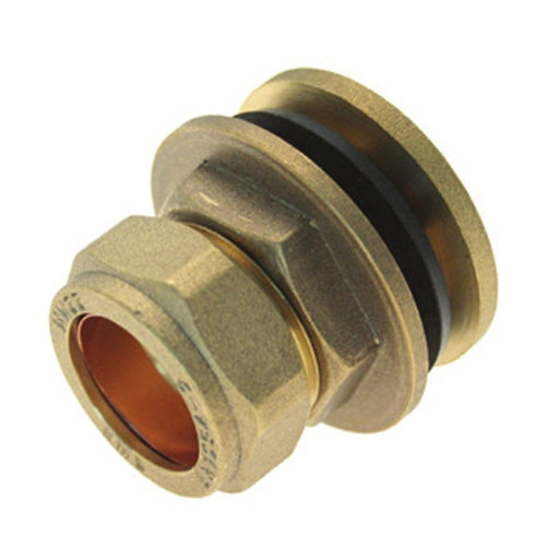 Embrass Peerless Compact Compression Flanged Tank Connector 15mm