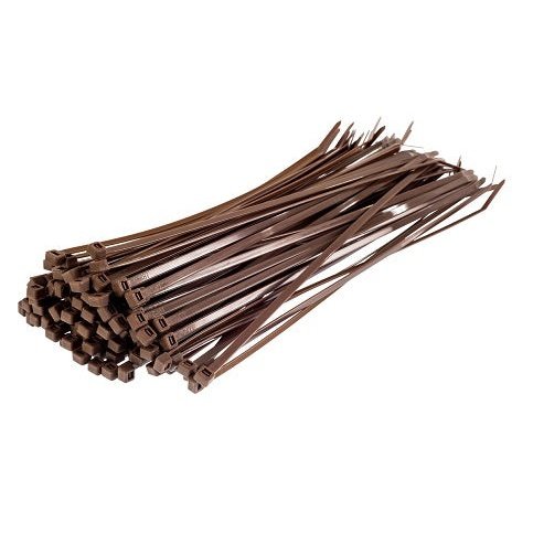 300mm x 4.8mm Cable Ties Brown