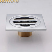 10cm Chrome Floor Shower Drainer