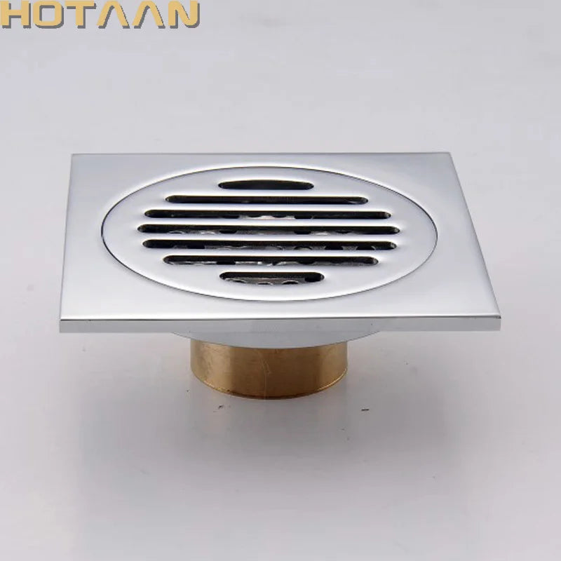 10cm Chrome Floor Shower Drainer