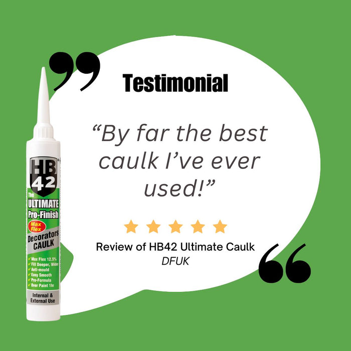 HB42 Premium Decorators Caulk 380ml x 12Pc