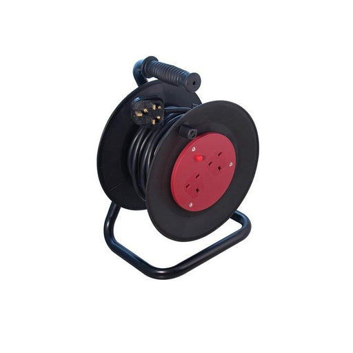 AXIOM Extension Reel 10Amp 25m 2 Outlets