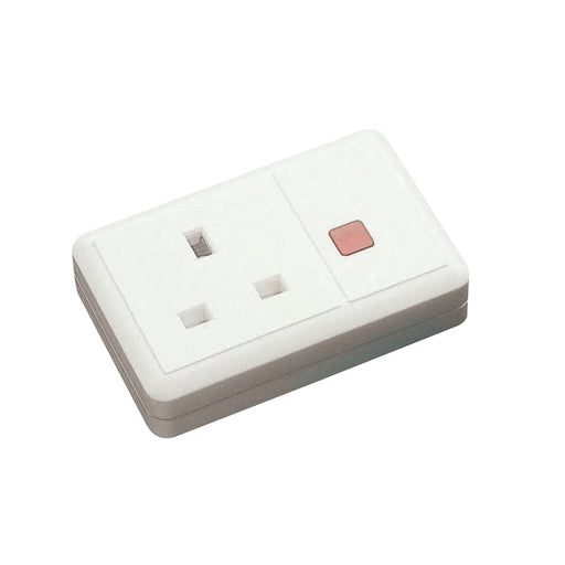 Click Mode 13A 1 Gang Trailing Socket Outlet With Neon