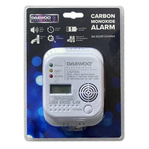 Daewoo Carbon Monoxide Alarm CO Detector 7 Year Life