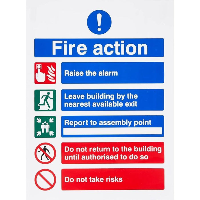 Raise The Alarm Fire Action Notice Sign