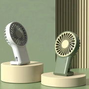 Handheld Small Fan Mini Portable Hook White