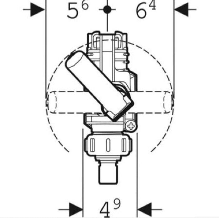 Geberit 244.595.00.1 Fill Valve Type 380AG 3/8"