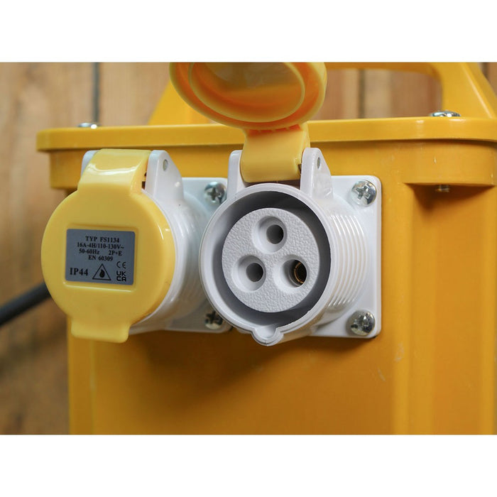 Faithfull 110v 3kVA 110 Volt Electric Site Transformer