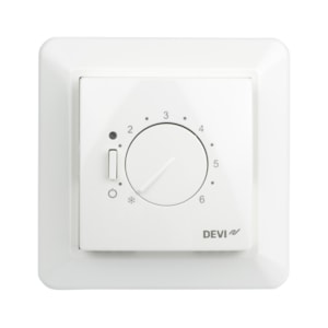 Devi DEVIreg 530 Underfloor Heating Thermostat with Floor Sensor, White