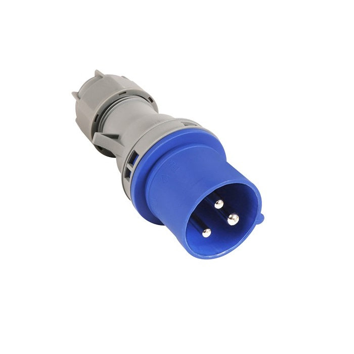 AXIOM Industrial Plug 2P + E Blue 240v - Blue