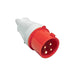 AXIOM Industrial 16A 4 Pole 415v 4Pins Plug - Red