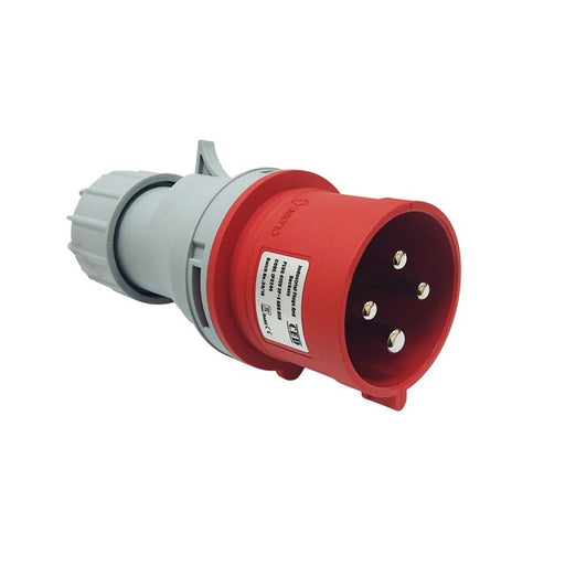 AXIOM Industrial 32A 4 Pole 415v 4Pins Plug - Red