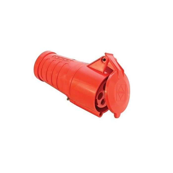 AXIOM Industrial Connector 32A 4 Pole 415v 5Pins - Red