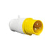 Knightsbridge 110V IP44 16A Plug 2P+E - Yellow