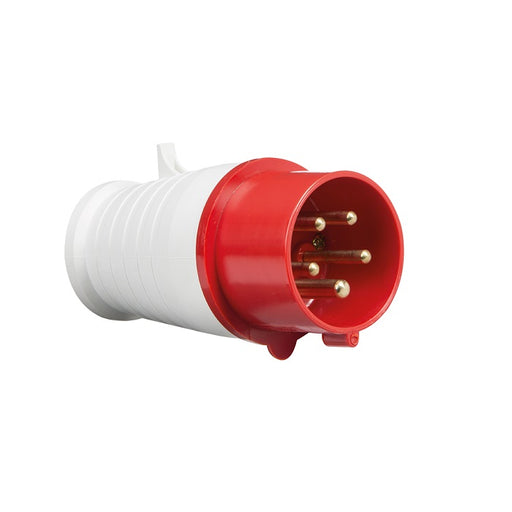 Knightsbridge 415V IP44 16A Plug 3P+N+E - Red