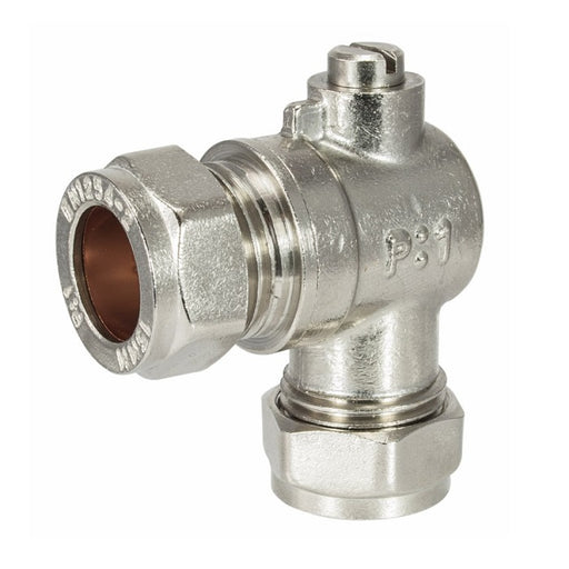 Embrass Peerless Isolation Valve Angle CP 15mm