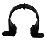 50mm Pipe Support Bracket Black