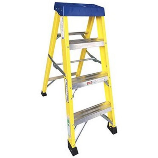 Greenbrook Fibreglass Swing Back 4 Step Ladder, 150Kg