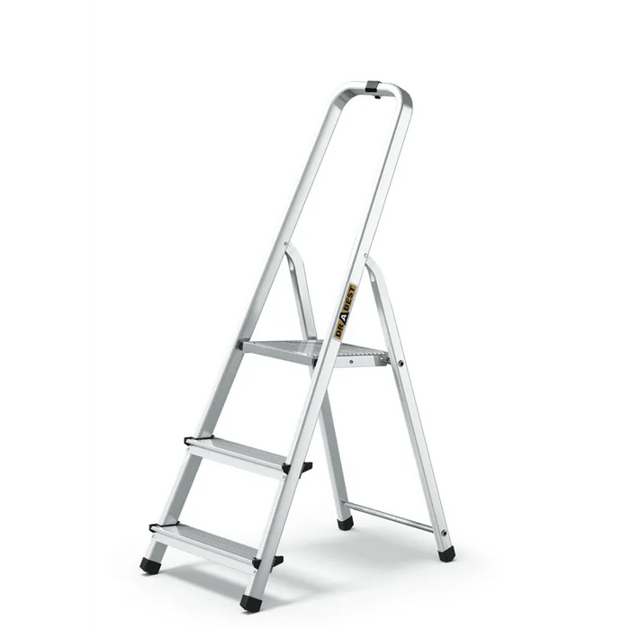 DraBest 3 Steps Aluminium Ladder, 125Kg