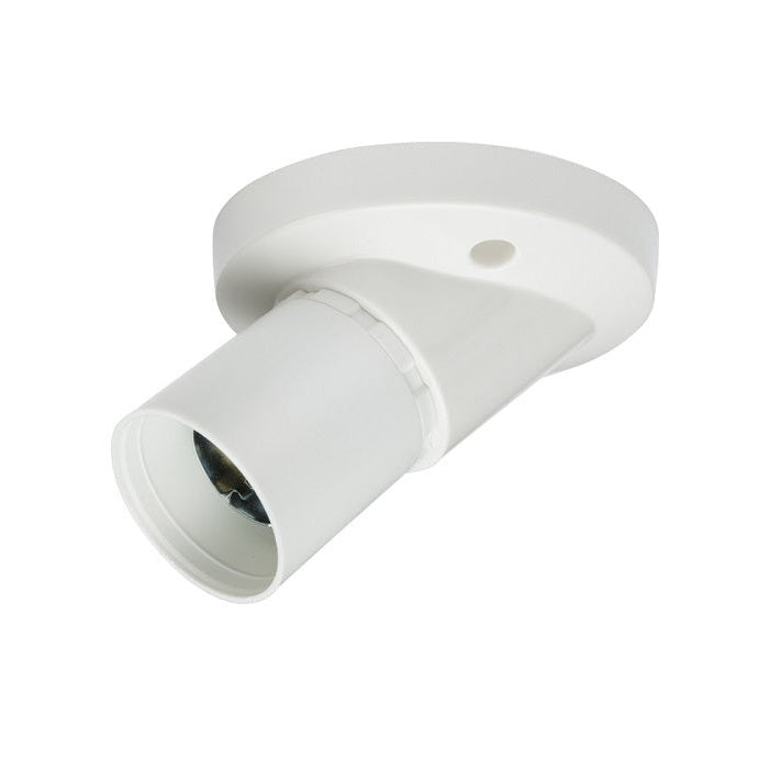 Knightsbridge T2 Angled Short Skirt BC Batten Holder - 3 Terminals