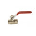 Embrass Peerless Lever Ball Valve Female Red Handle 1"