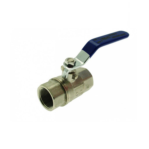 Embrass Peerless Lever Ball Valve Female Blue Handle 1"