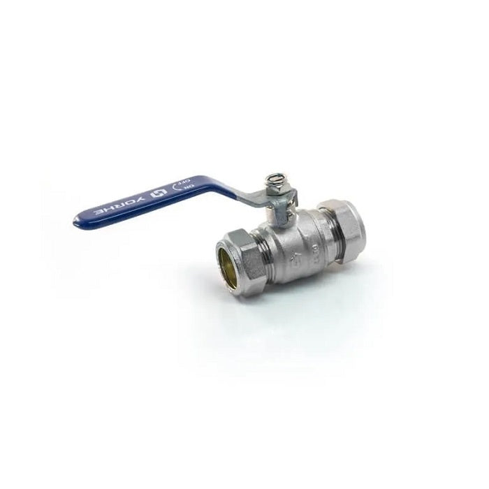 Embrass Peerless Lever Ball Valve Blue Handle 22mm