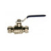 Embrass Peerless Lever Ball Valve Blue Handle 28mm WRAS