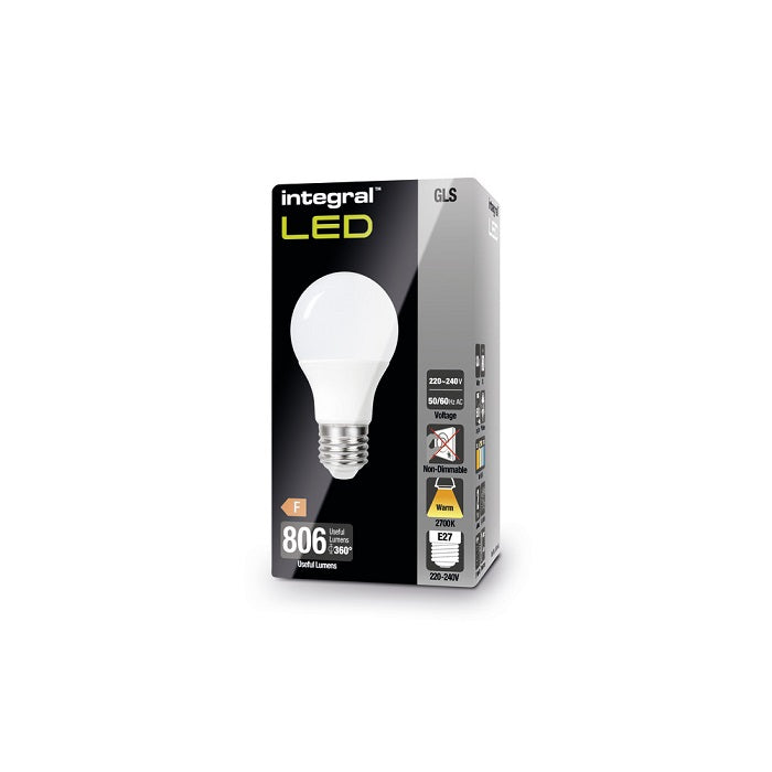 Integral LED GLS Bulb 8.8W 2700K Non Dimmable 240 Beam