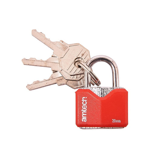 Am-Tech 20mm Rhombic Chrome Plated Iron Padlock