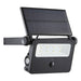 ZINC 2W Solar Powered Security Light with PIR 6000k Black