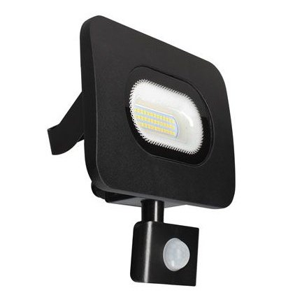 Meridian 30W 2400Lm PIR 6500K Slim Curve Floodlight