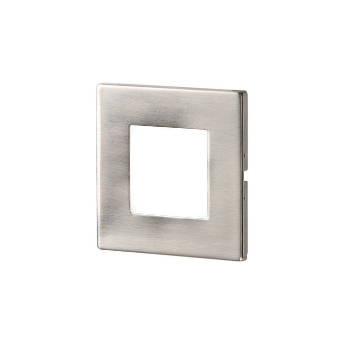 Knightbridge Stainless Steel Recessed LED Wall Light Single White