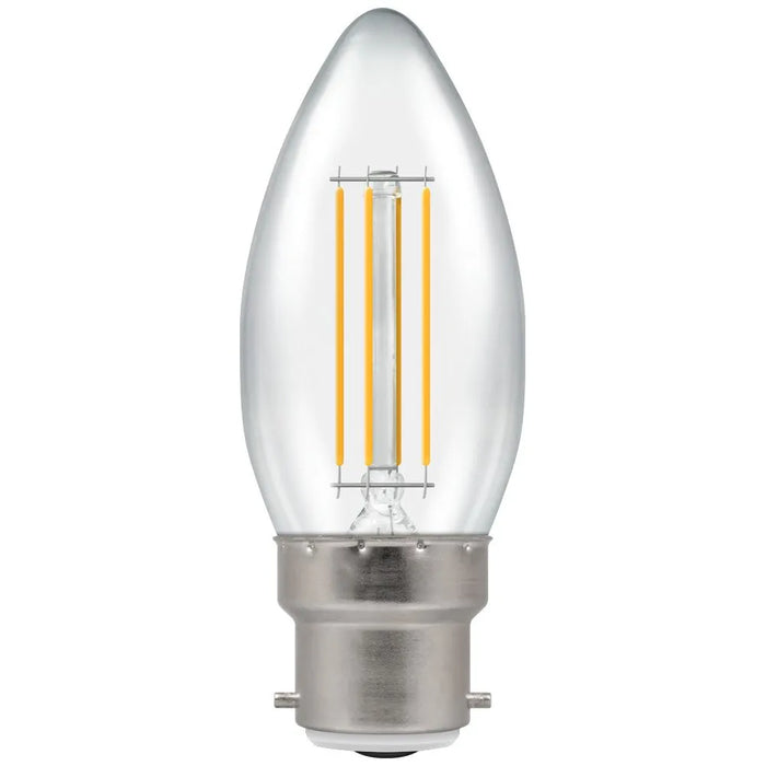 Crompton LED Candle Filament Clear Dimmable 5W 2700K BC-B22d