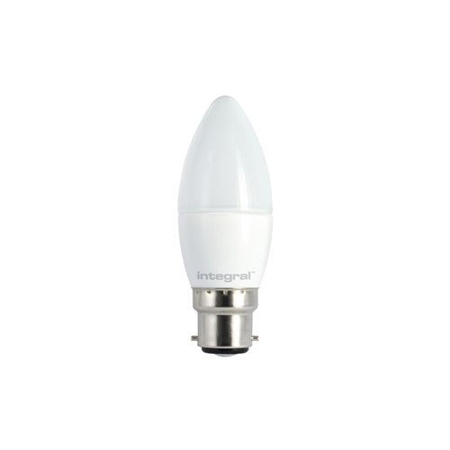 Integral Candle 6.2W 2700K 470Lm Opal B22 Dimmable 280d Beam Angle