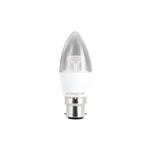 Integral Candle Bulb B22 470Lm 4.9W 2 Dim Warm White