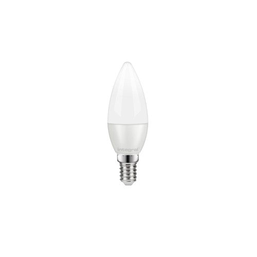 Integral Candle 5.6W Or 6.2W 2700K 470Lm E14 Dimmable 240d B.Angle Opal